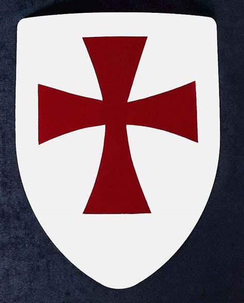 Medieval Templar Knights Display Shield Hanging