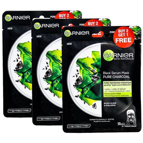 Buy Garnier Pure Charcoal Black Pore Tightening Hydration Serum Mask