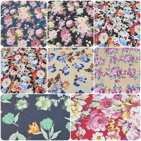 Denim Fabric Flowers Etsy