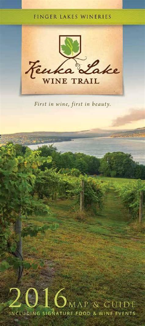 Keuka Lake Wine Trail 2016 Brochure | Keuka lake, Wine trail, Lake