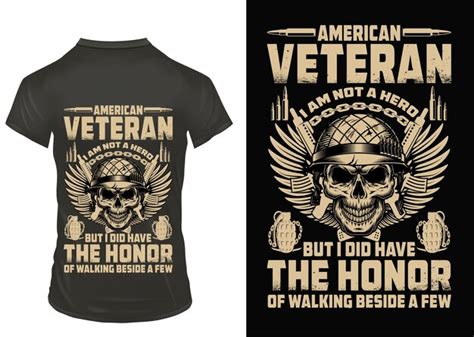 Premium Vector Veteran Tshirt Design