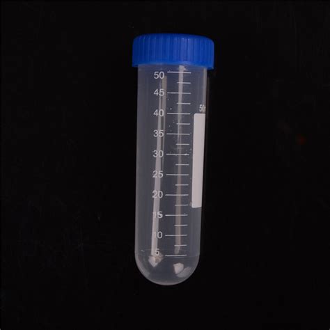 10Pcs 50ml Plastic Centrifuge Tube Pipe Vial Lab Test Container With 4