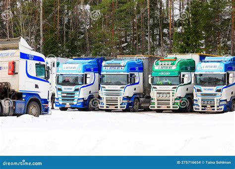 Customized Scania Milk Truck On The Road Editorial Photo