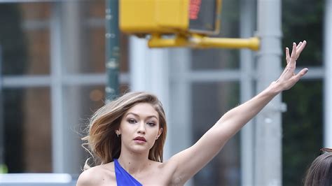 Gigi Hadid Pretty Much Wore A Bikini Top As A Shirt Teen Vogue