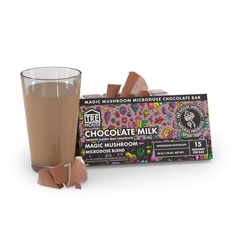 Magic Mushroom Chocolate Bar Chocolate Milk TRĒ House