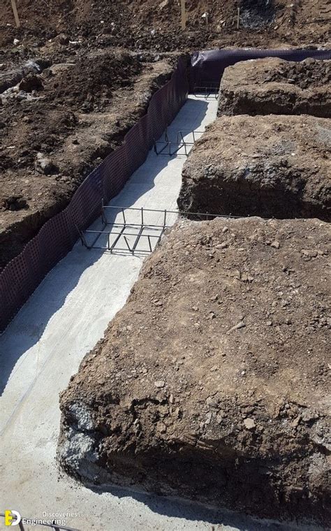 Process Of Earth Work Excavation For Foundation Structures Fence