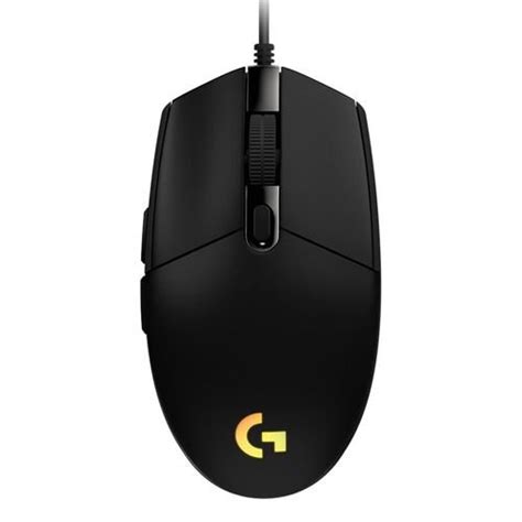 Logitech G203 Gaming Mouse, Wired, RGB, Black