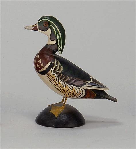 Lot MINIATURE WOOD DUCK DRAKE By James Lapham Of Dennisport MA