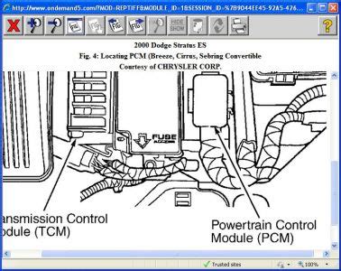 Dodge Stratus Pcm Is Throwing A Dtc