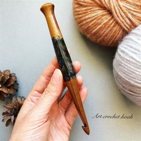 Handmade Wooden Crochet Hooks Big Sizes Etsy