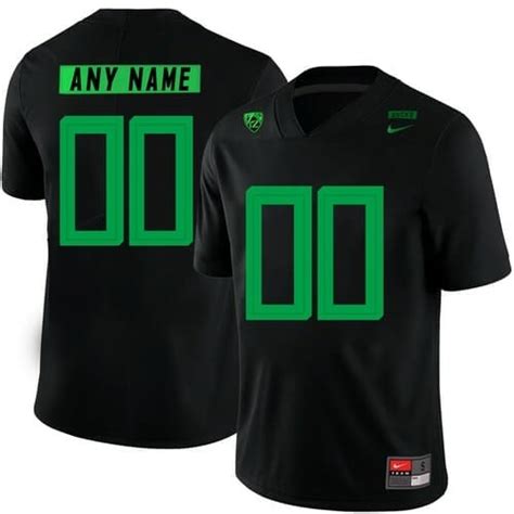 [hot] New Personalized Oregon Ducks Jersey Football Black