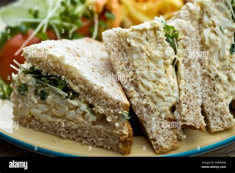 EGG CRESS SANDWICH Stock Photo - Alamy