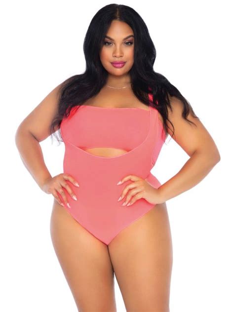 Neon Roze Plus Size Bodysuit Festival