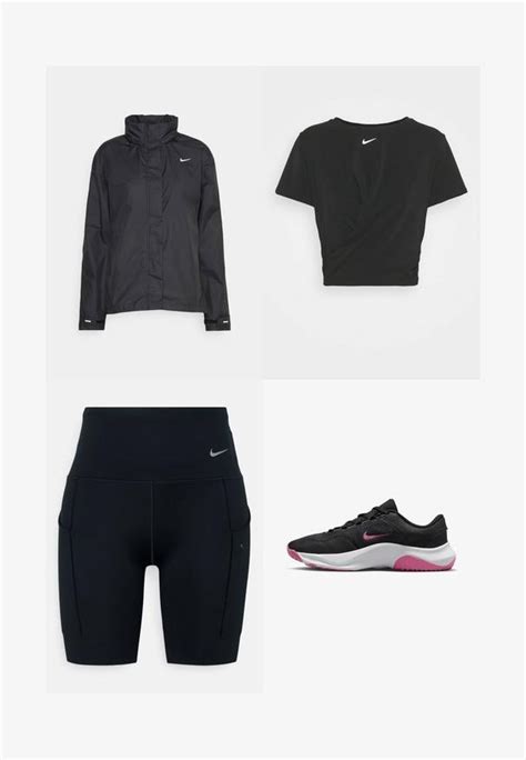 Nike Performance Tights Black Sort Zalando Dk