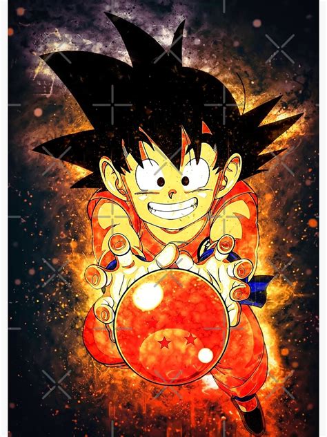 "Kid Goku Dragon Ball Fanart" Poster for Sale by Spacefoxart | Redbubble