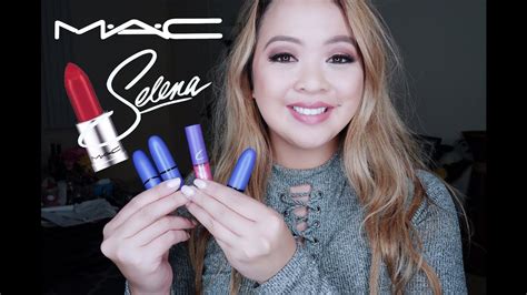 Swatches Of The Lippies From The Mac Selena Collection Youtube