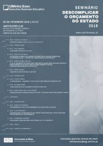 Cartaz Seminário OE 2019 UMinhoExec Formação Executiva