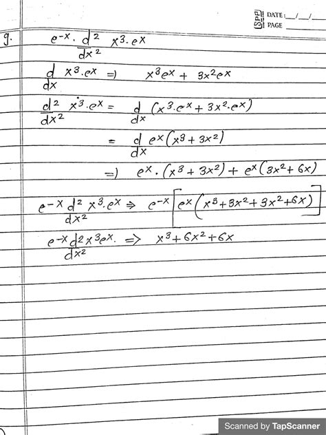 [solved] 9 Find E X D X3 Ex Dx 2 A X 3x 3x B X3 3x2 6x C X3