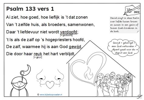 Psalm Vers Kleurplaat Bijbelsopvoeden Nl