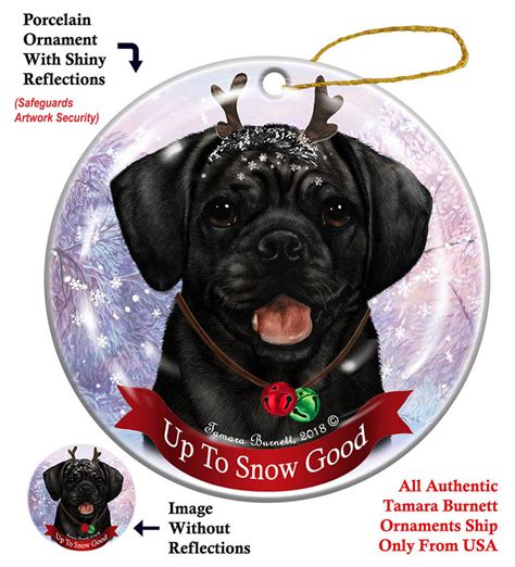 Puggle Assorted Howliday Dog Christmas Ornament Doggy Style Ts