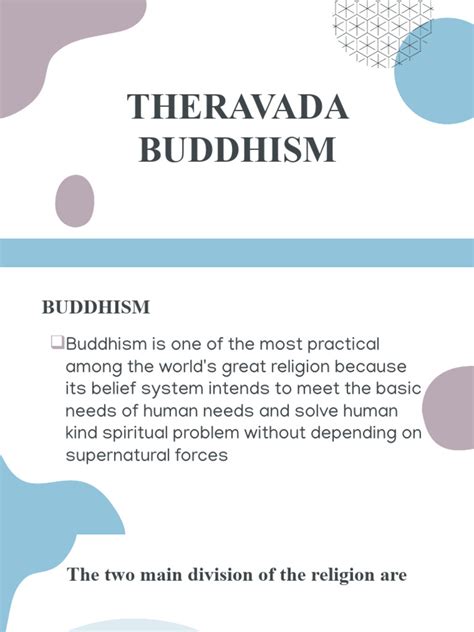 Theravada Buddhism | PDF | Buddhist Texts | Schools Of Buddhism