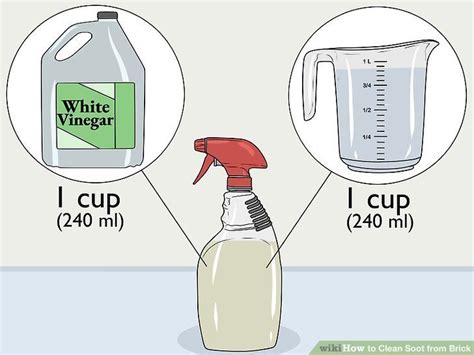 how to clean soot off of brick fireplace