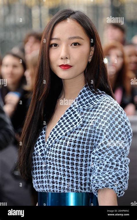 May Wang attending the Christian Dior show as part of Paris Fashion ...