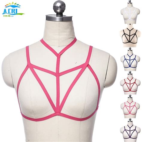 ASP Bondage Harness Women Sexy Lingerie Elasticity Adjustable Cage Bra Underwear Top Shopee