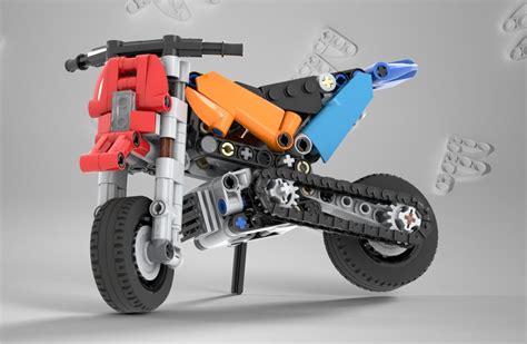 LEGO MOC Offroad bike by Fejit | Rebrickable - Build with LEGO