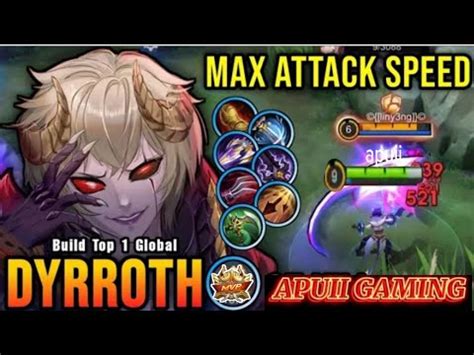 Kill Dyrroth Mvp Gameplay Build Top Global Dyrroth Apuii