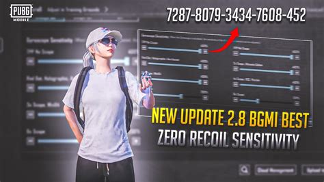 NEW UPDATE 2 8 0 BGMI BEST Sensitivity Settings Bgmi Sensitivity Code