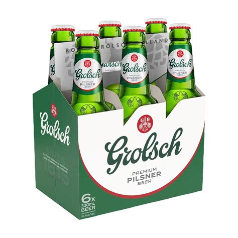 Grolsch Premium Beer 6 Pack 330 Ml Glass Bottles 5 0 Abv Import Lager