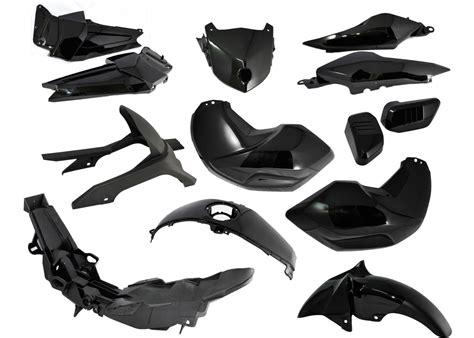 Kit Plasticos Completo Yamaha Fz Negro Piezas Nsu La Forza Motos