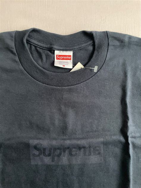 Off Supreme Tonal Box Logo Tee Black Medium Asakusa Sub Jp