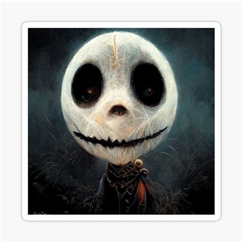 "Halloween jack skellington" Sticker for Sale by AjummaDesign | Redbubble