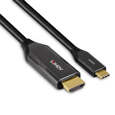 M Usb Type C To Hdmi K Adapter Cable From Lindy Uk