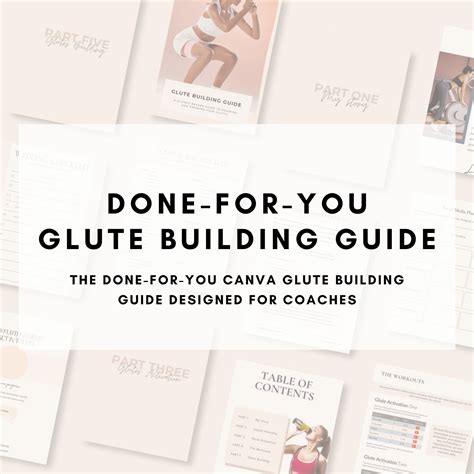 Glute Building Guide| Glute Building Lead Magnet | Booty Building Lead