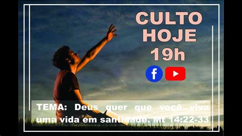 PIB Rochedo Live de Domingo Tema Deus Quer Que Você Viva Uma Vida