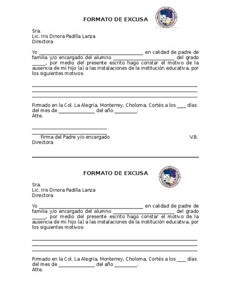 Formato Carta De Excusa Word Soalan Bz Images A Visual Reference Of