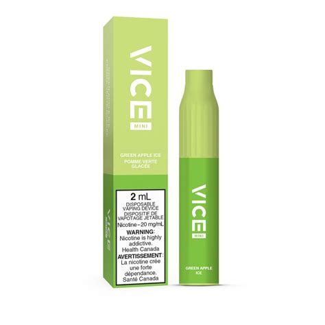 Green Apple Ice Vice Mini Disposable Vape 2ml Vapeloft