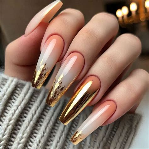 Classy Nude And Gold Nail Design Ideas To Elevate Your Look Style Zuri