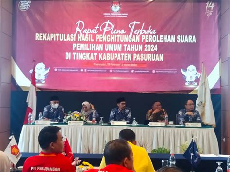 Rapat Pleno Terbuka Rekapitulasi Hasil Penghitungan Perolehan Suara