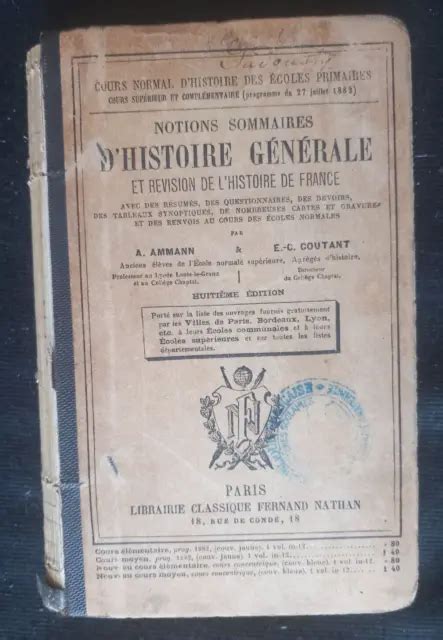 Notions Sommaires D Histoire G N Rale Et De R Vision De L Histoire De