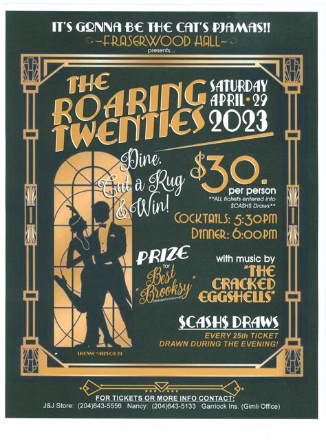 DINE DANCE AND WIN !! “Roaring 20’s”