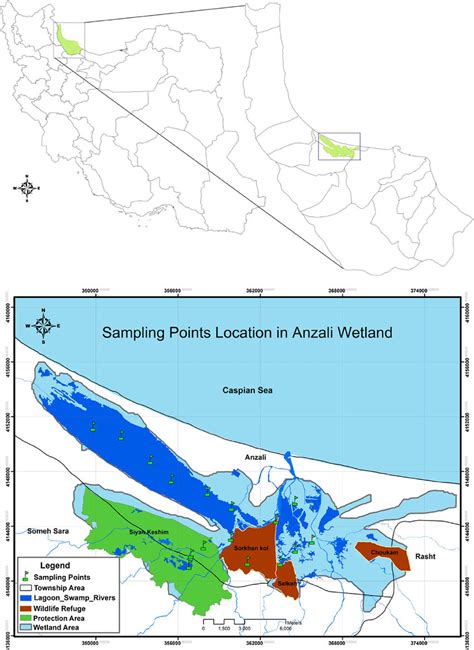 Anzali Wetland Location And Land Use Of Its Basin Download Scientific