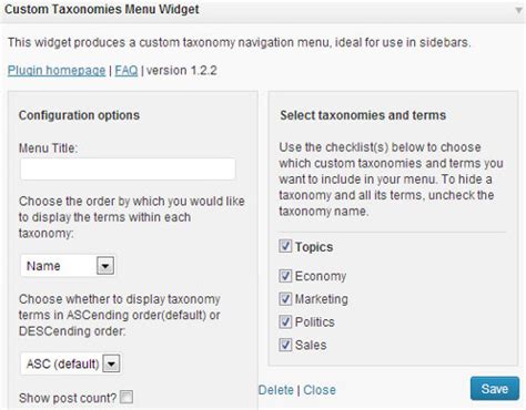 C Mo Mostrar T Rminos De Taxonom A Personalizados En El Widget De La