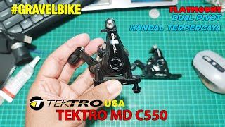 Jual TEKTRO DISC BRAKE MECHANICAL ROAD FLAT MOUNT MD C550 DUAL PISTON