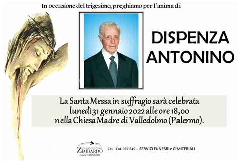 Funerali E Annunci Funebri A Valledolmo Antonino Dispenza Funer24