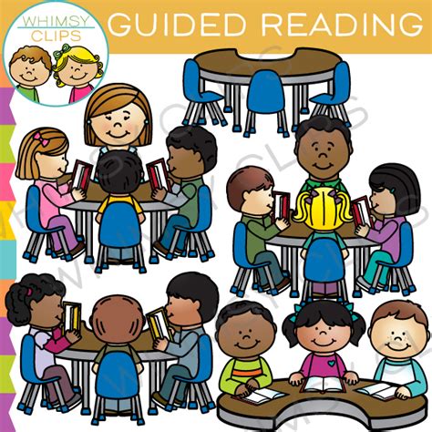 Group Guided Reading Clip Art , Images & Illustrations | Whimsy Clips