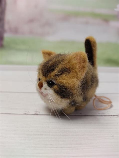 Игрушка котик. рыжий кот. котик валяный. фигурка кот — цена 490 грн в ...